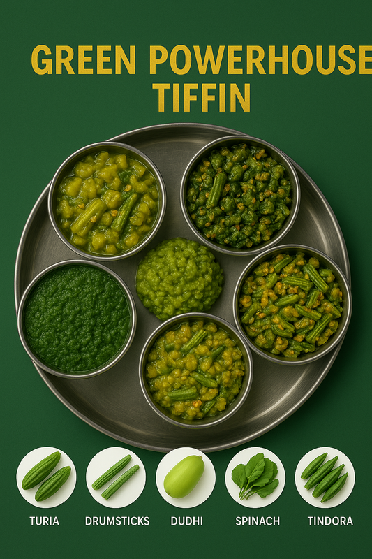 Green Powerhouse Tiffin - Mild, green and packed with goodness