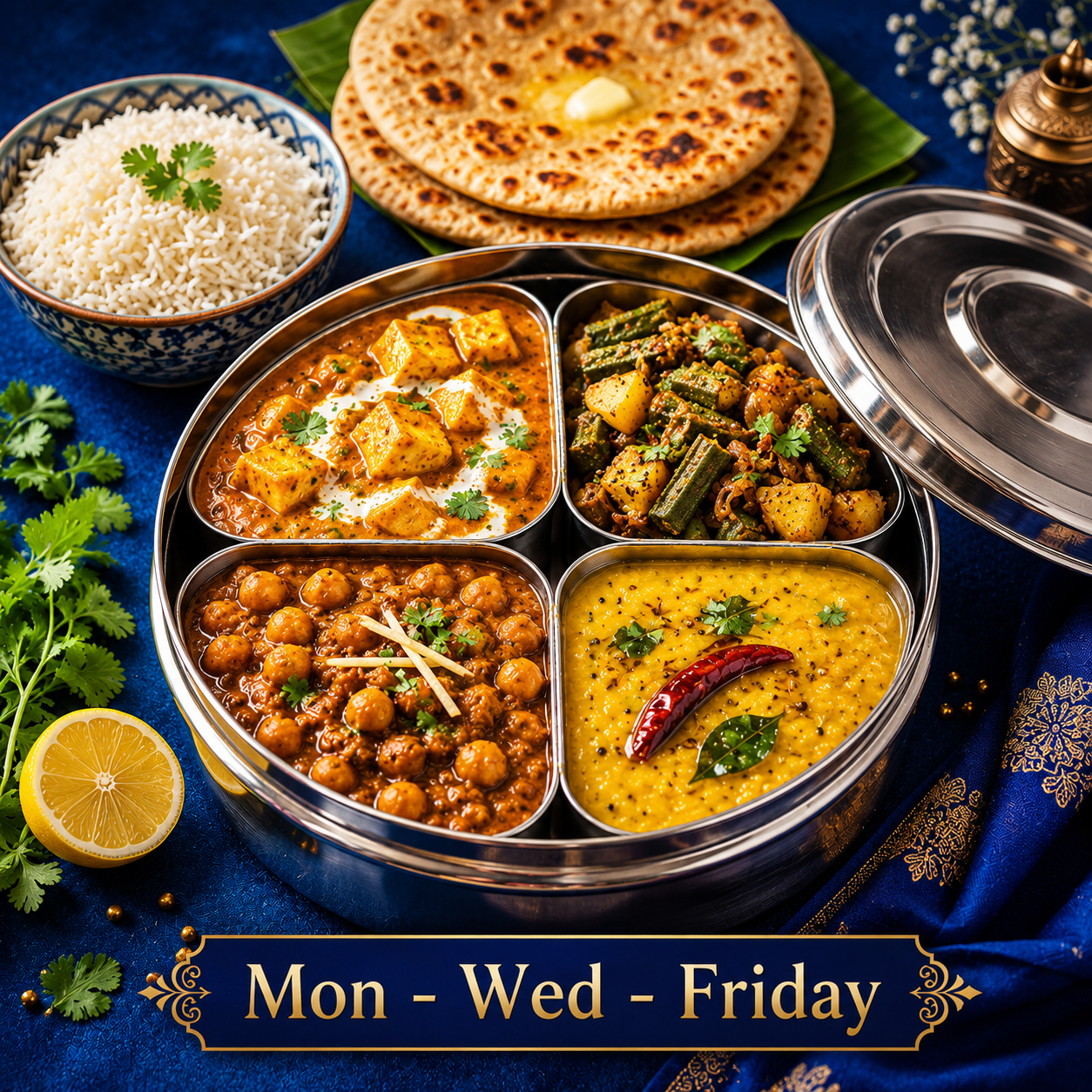 Alternate Days - Punjabi Meal Plan B (Mon, Wed, Fri)